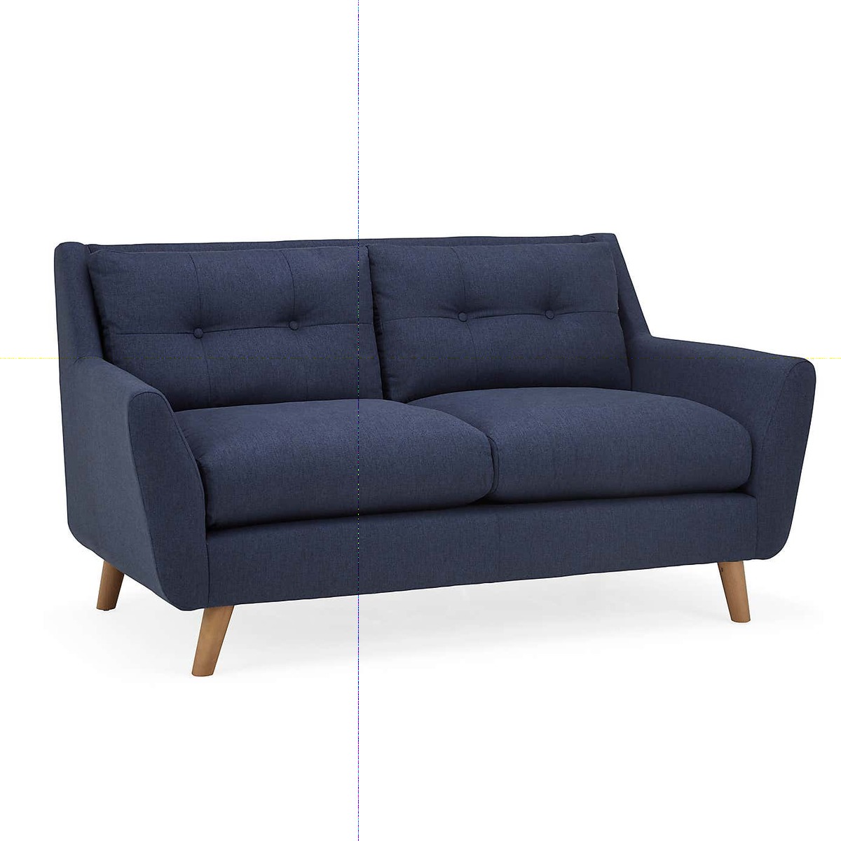 Halston Fabric 2 Seater Sofa Black – image 2
