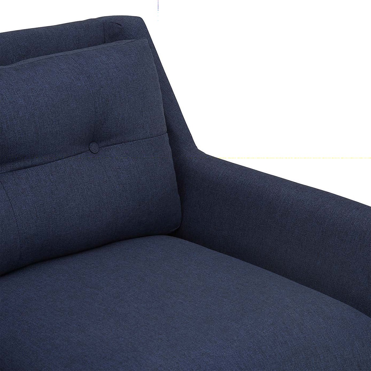 Halston Fabric 2 Seater Sofa Black – image 4