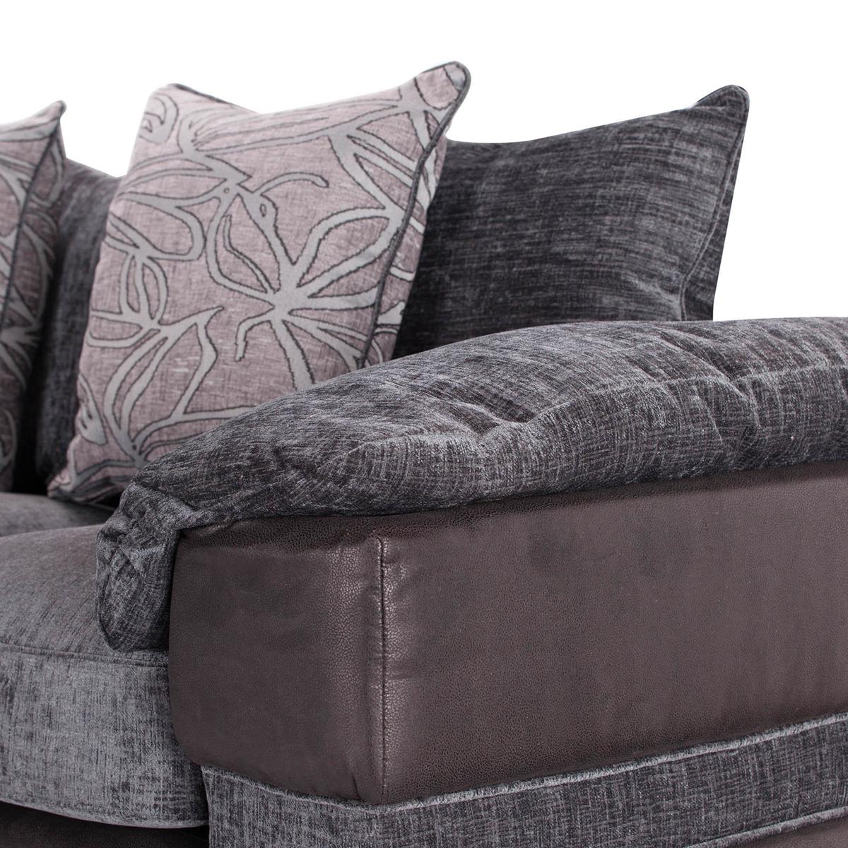 Malto Large Corner Sofa Black – image 2