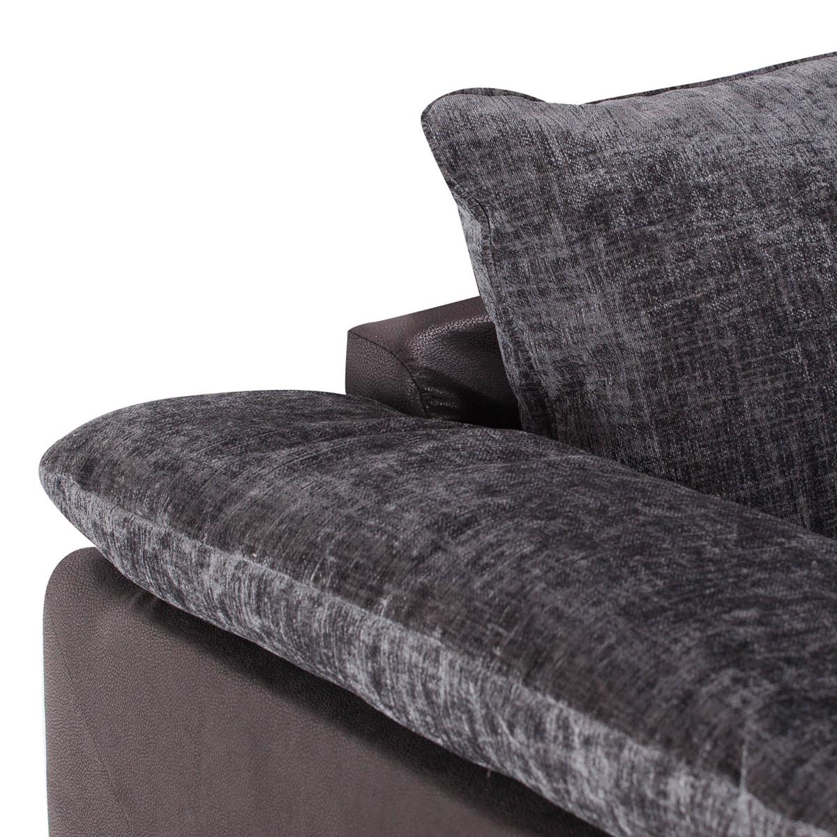 Malto Large Corner Sofa Black – image 3