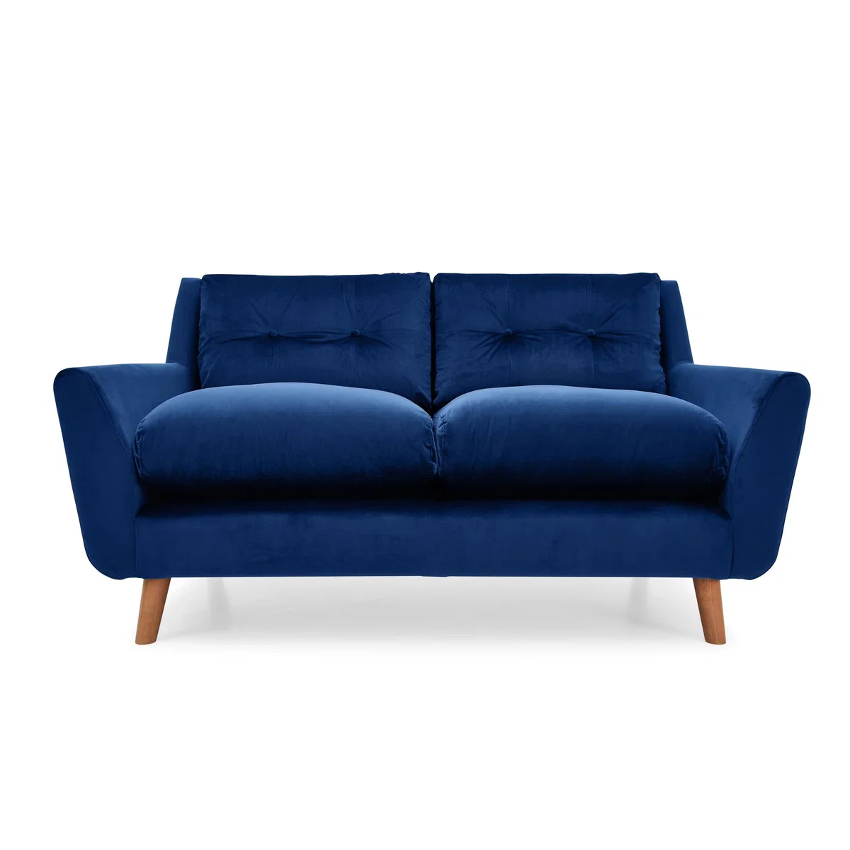 Halston Velvet 2 Seater Sofa Blue – image 3