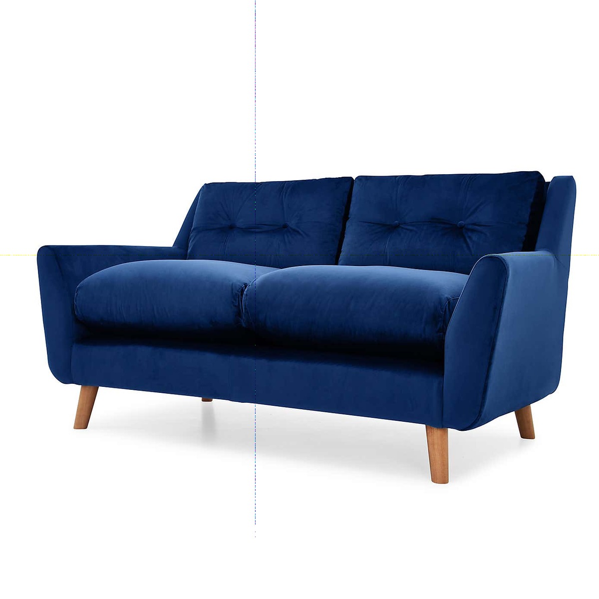 Halston Velvet 2 Seater Sofa Green – image 2