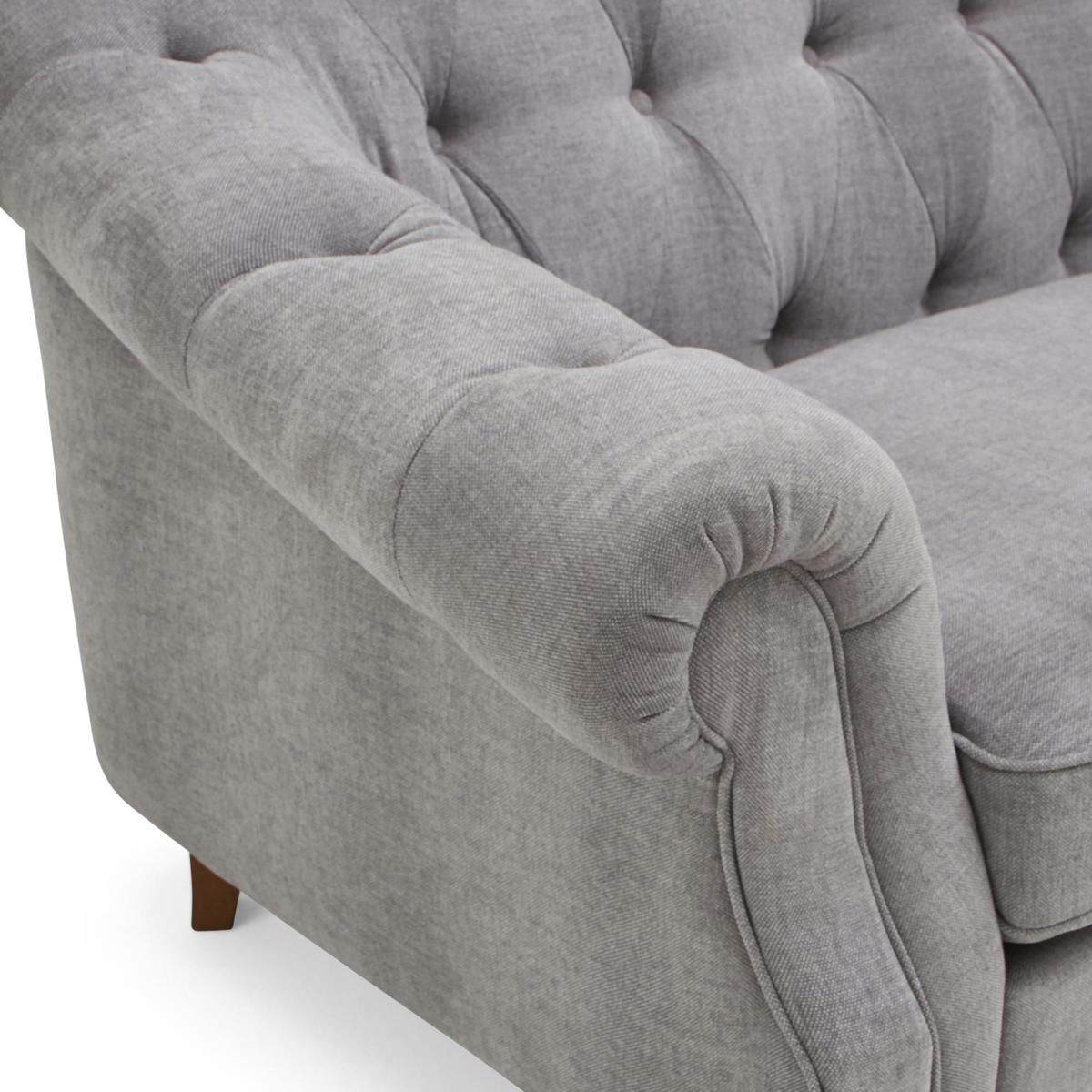 Aubrey Chesterfield 3 Seater Sofa Grey – image 7