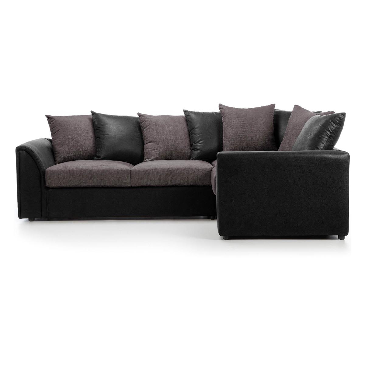 Denver Right Hand Corner Sofabed Black – image 4
