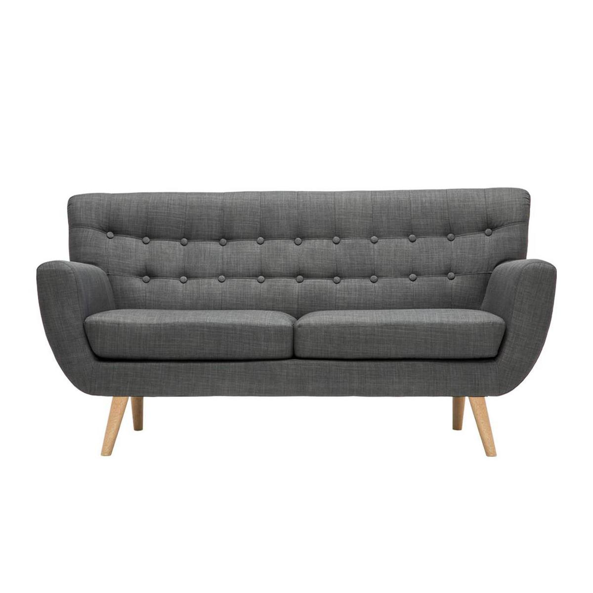 Loft Grey 3 Seater Sofa Grey – image 2