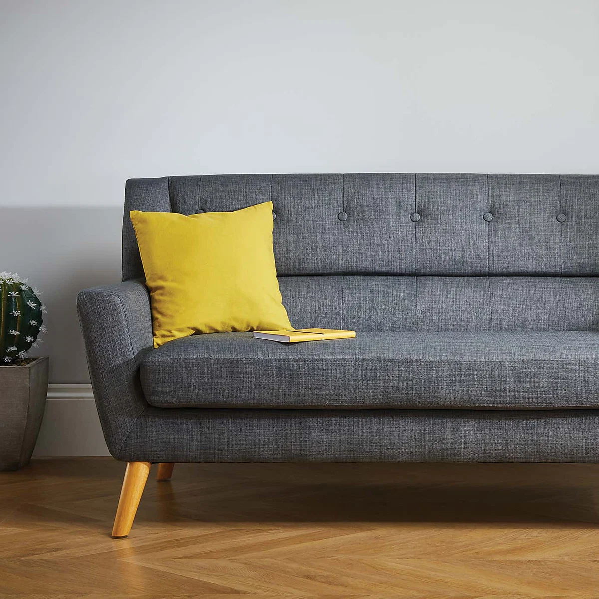 Lambeth 3 Seater Sofa Grey – image 7