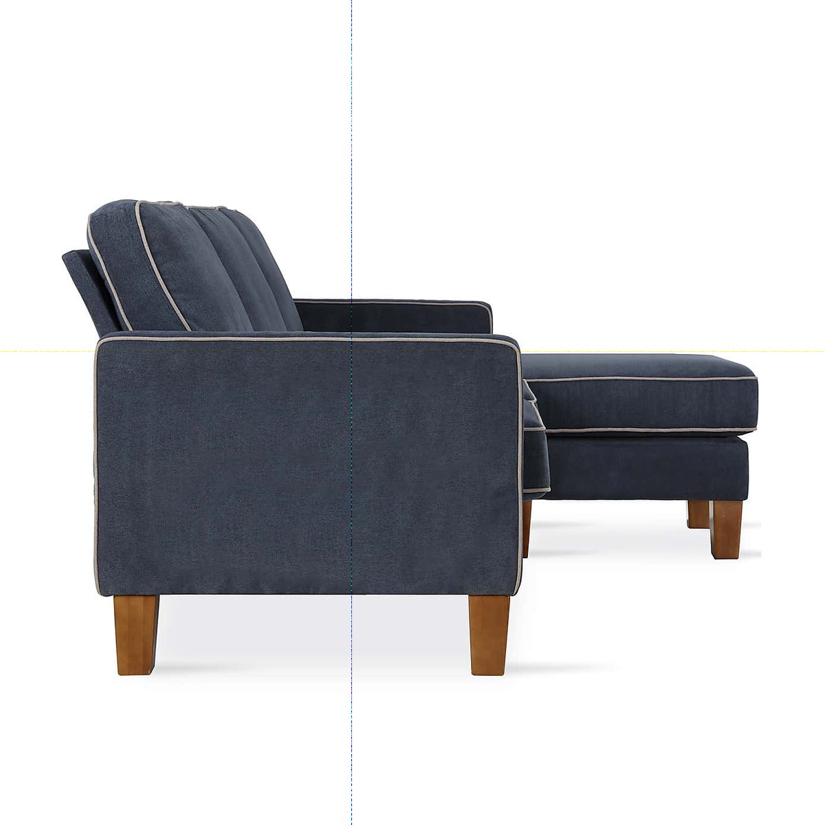 Bowen Chenille Corner Sofa Blue – image 4