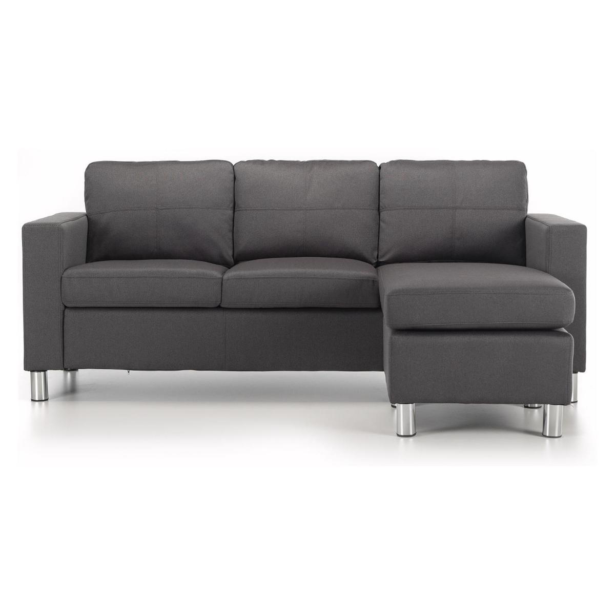 Zara Reversible Fabric Corner Chaise Sofa Grey – image 4