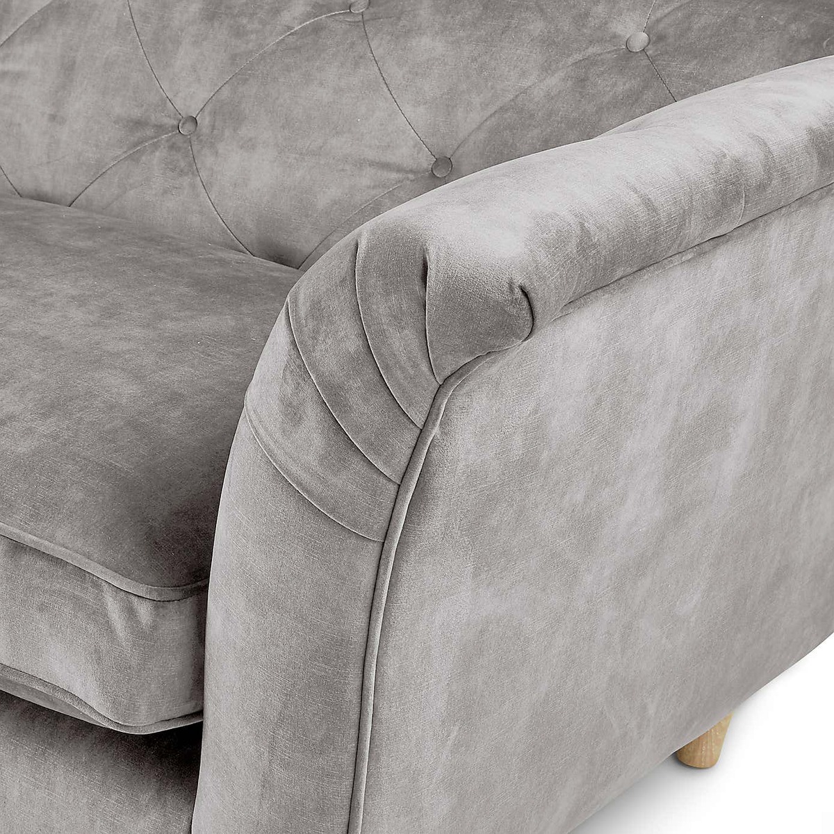 Jaipur Small Sofa Slub Velvet Slub Velvet Natural – image 6
