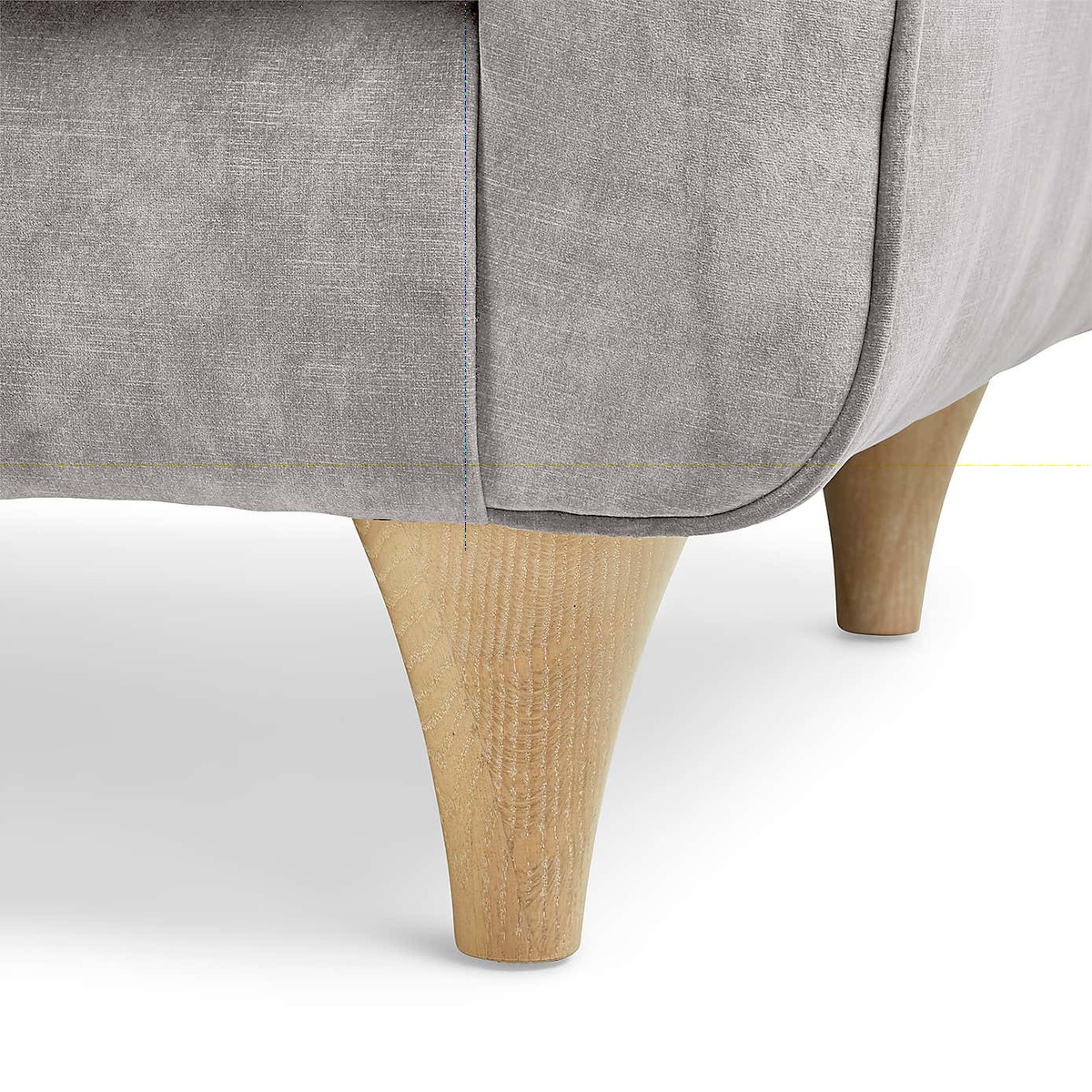 Jaipur Small Sofa Slub Velvet Slub Velvet Natural – image 7