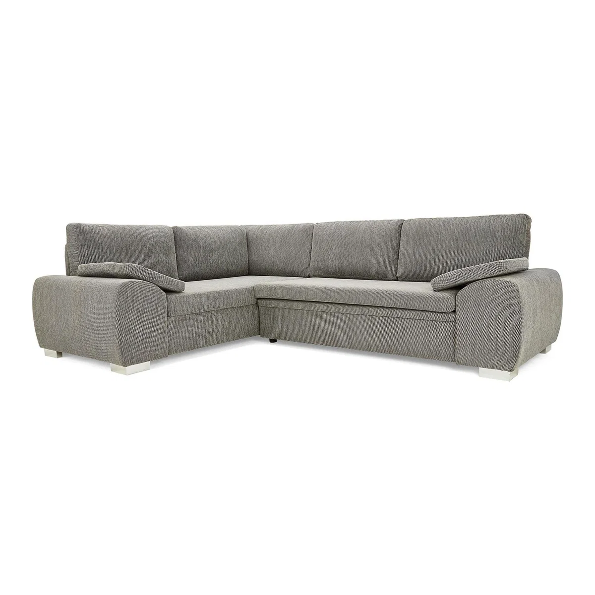 Enzo Left Hand Corner Sofa Bed Grey – image 1