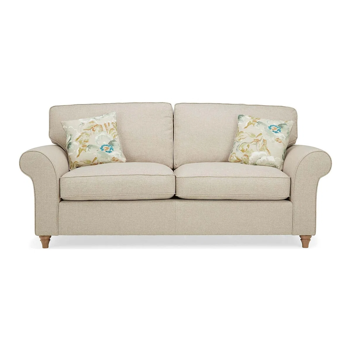 Rosa 3 Seater Sofa Beige – image 1