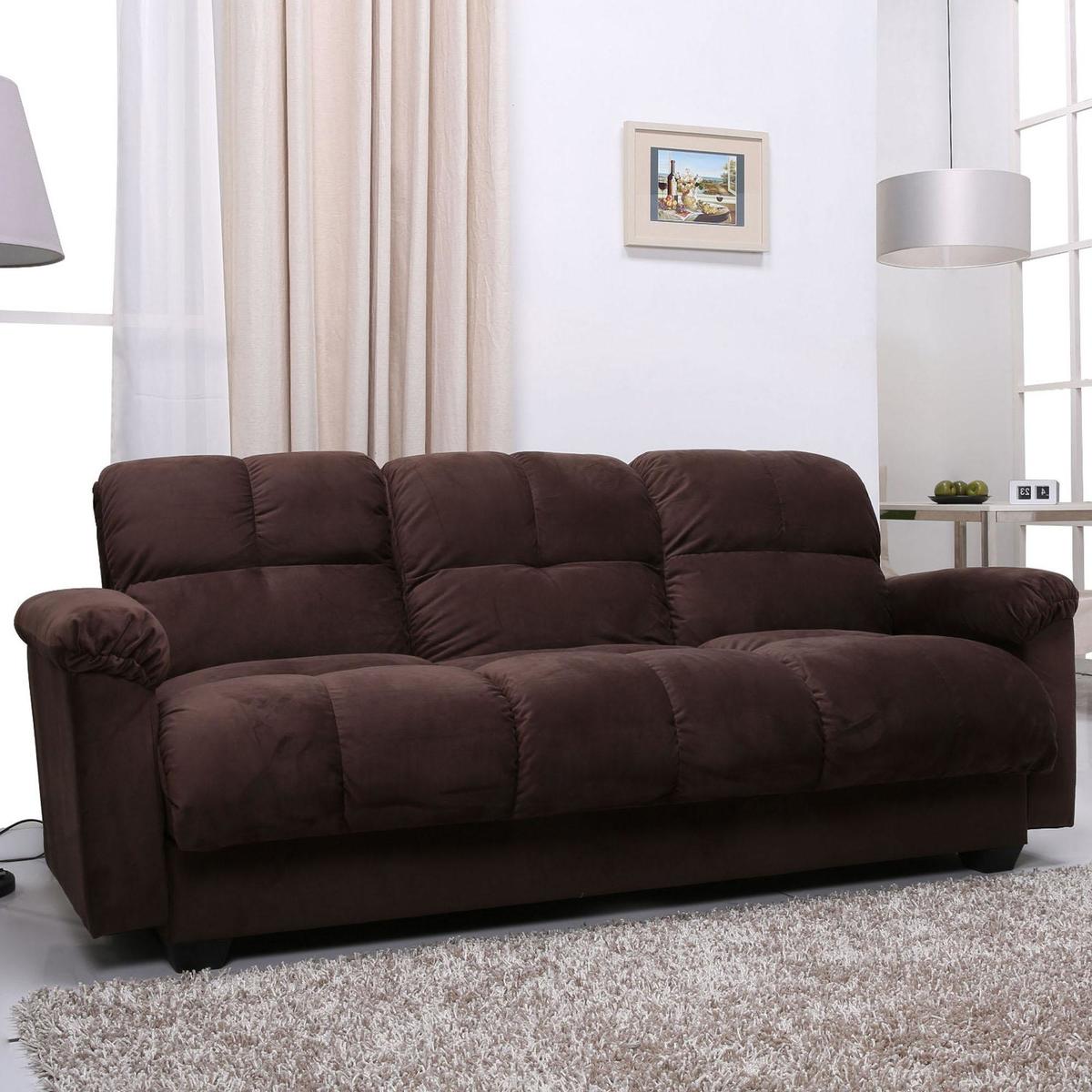 Cate Fabric Sofa Bed Beige – image 2