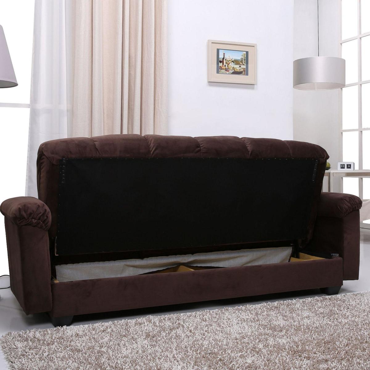 Cate Fabric Sofa Bed Beige – image 4