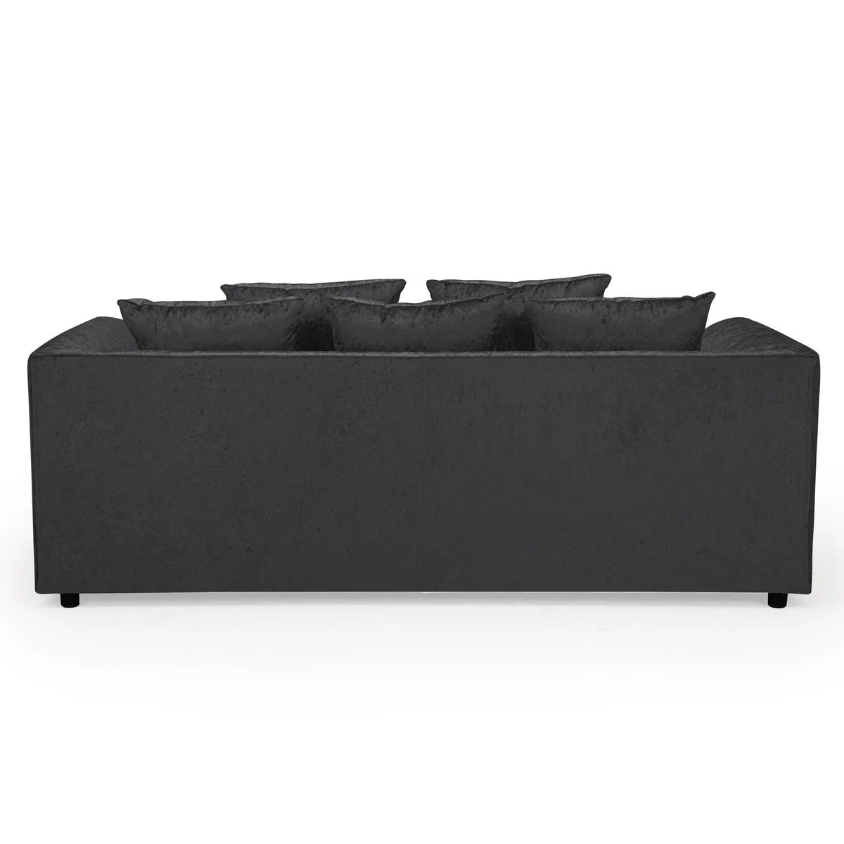 Michigan Velvet 3 Seater Sofa Black – image 4