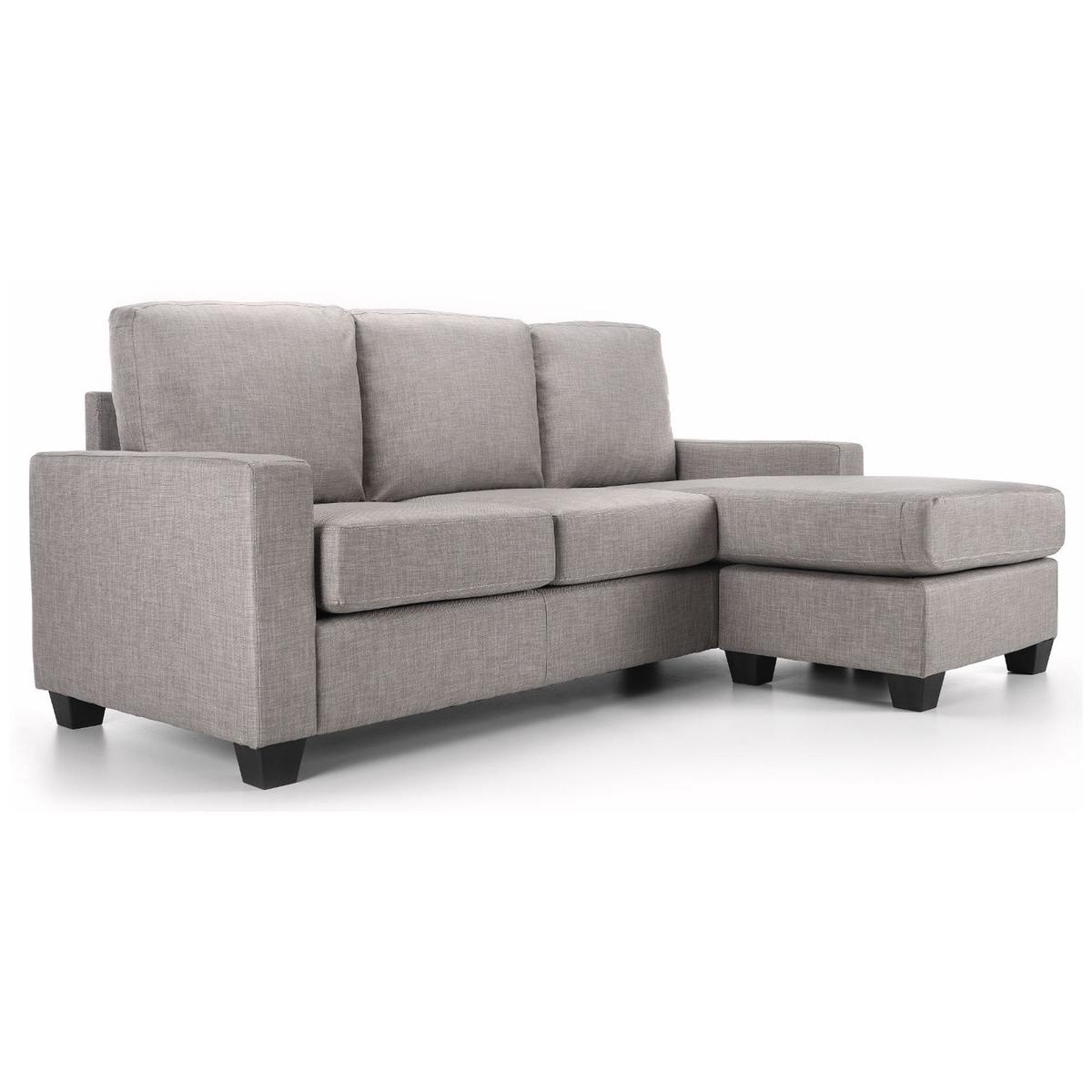 Carla Reversible Fabric Corner Chaise Sofa Grey – image 3