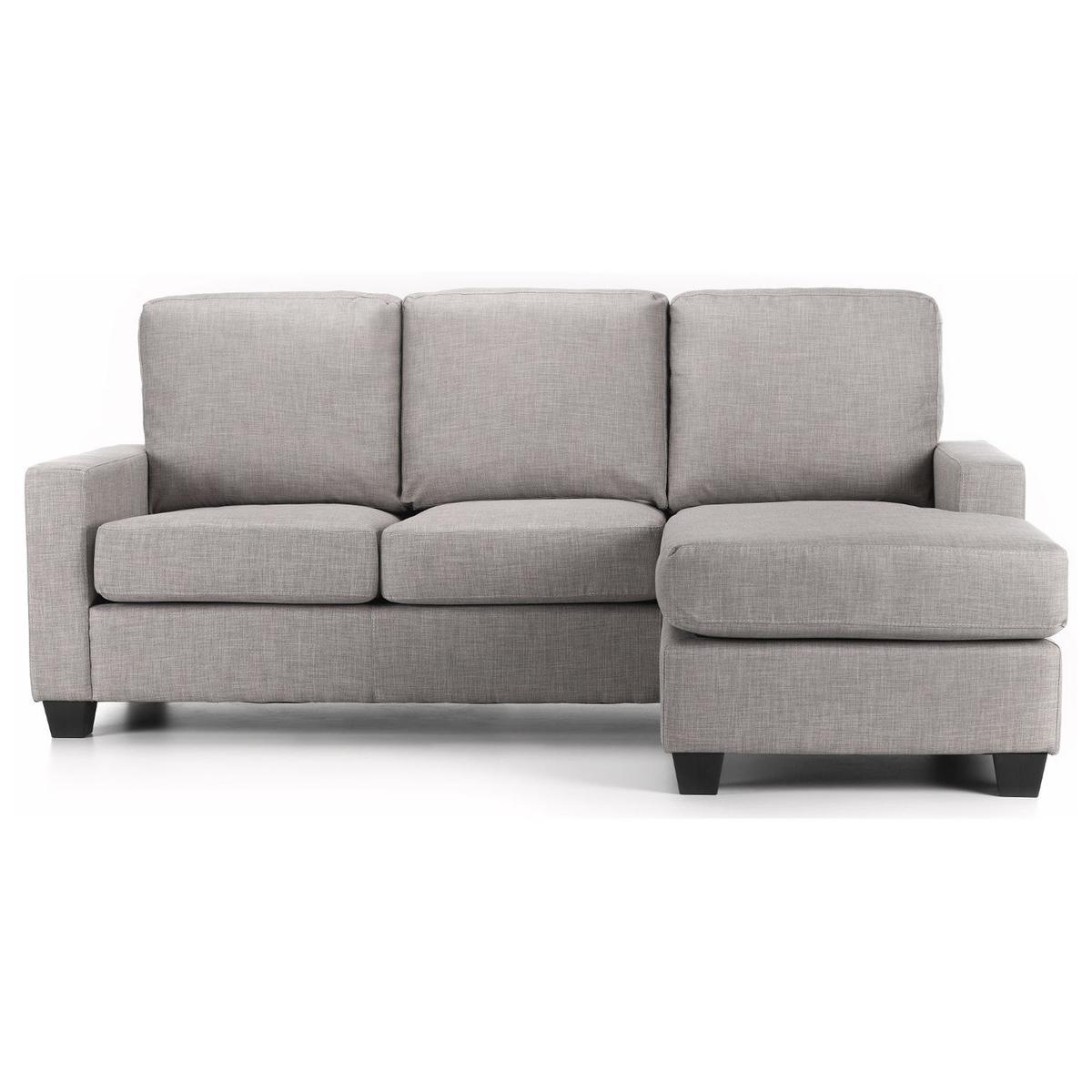 Carla Reversible Fabric Corner Chaise Sofa Grey – image 4
