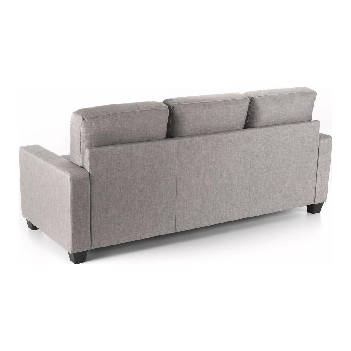 Carla Reversible Fabric Corner Chaise Sofa Grey – image 2