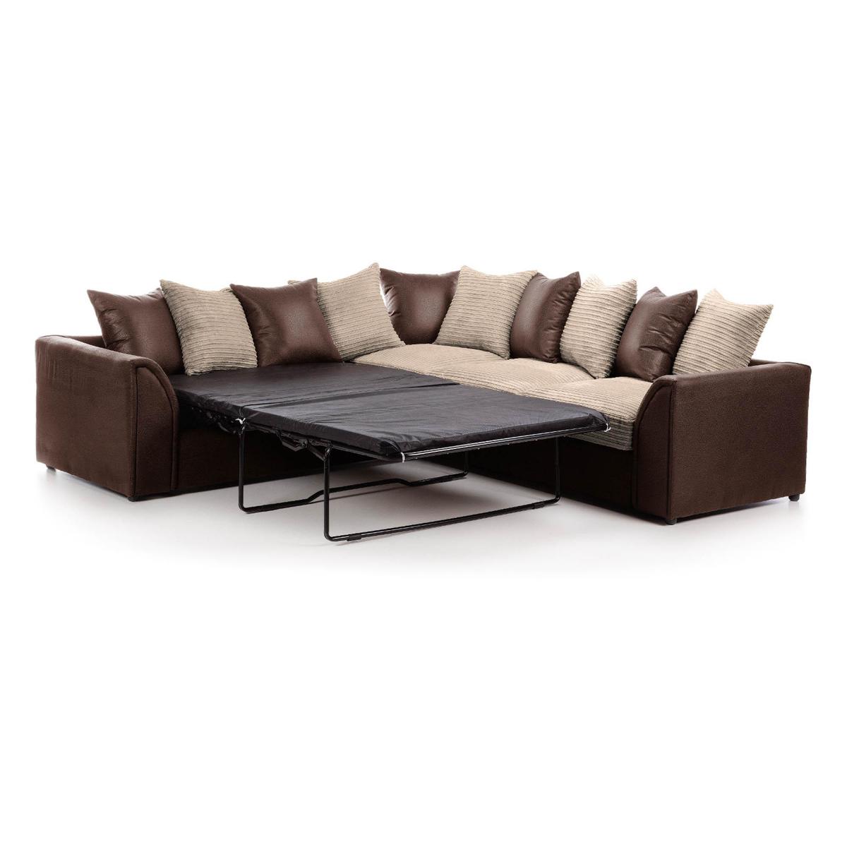 Byron Large Corner Sofa Bed Black – image 2