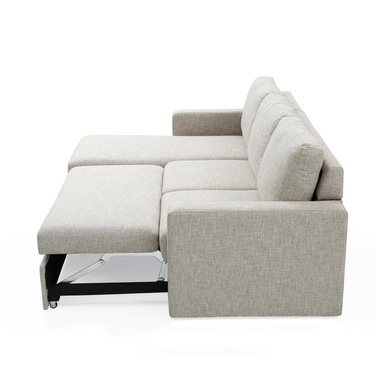 Sophia Fabric Corner Sofa Bed - Natural Beige – image 4