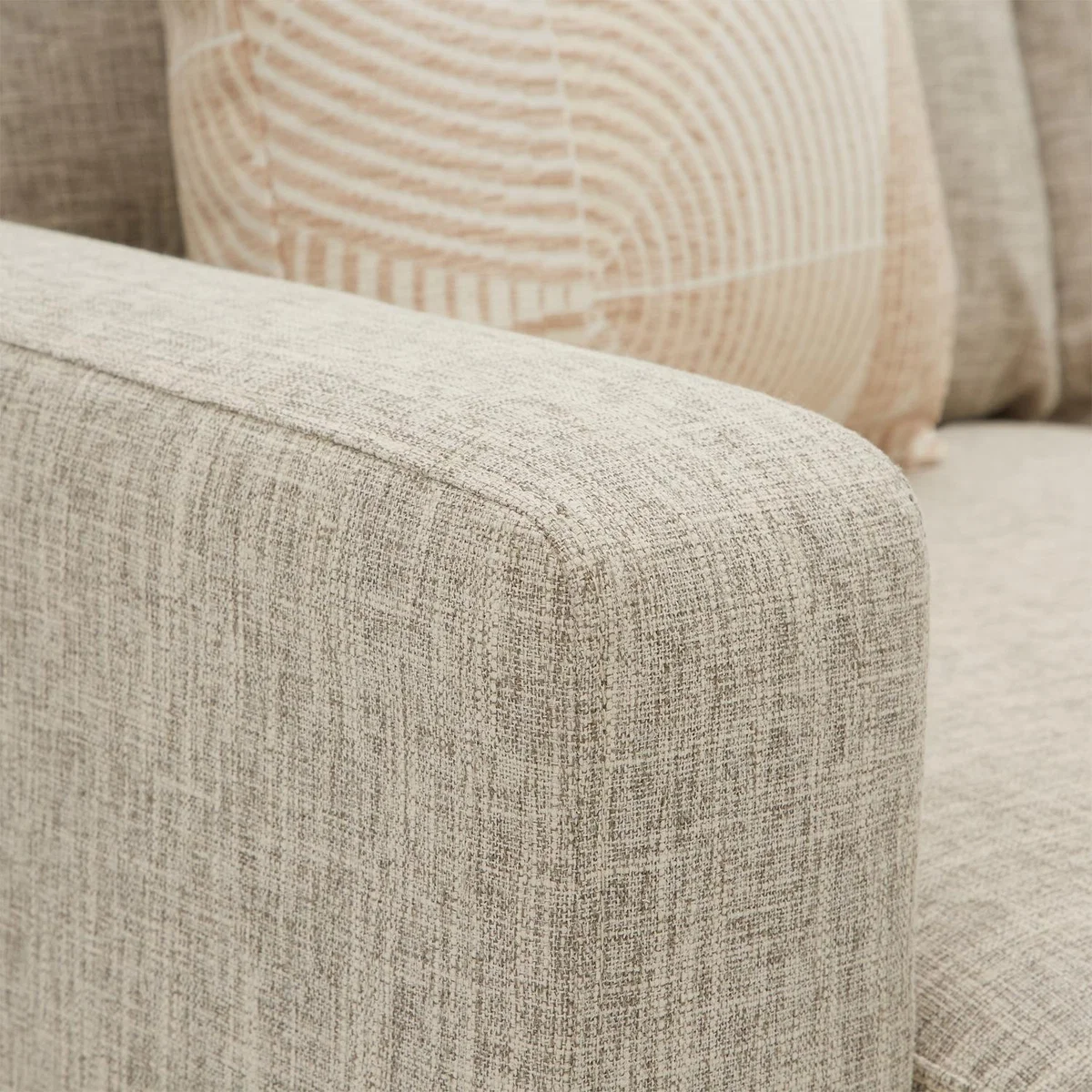 Sophia Fabric Corner Sofa Bed - Natural Beige – image 9