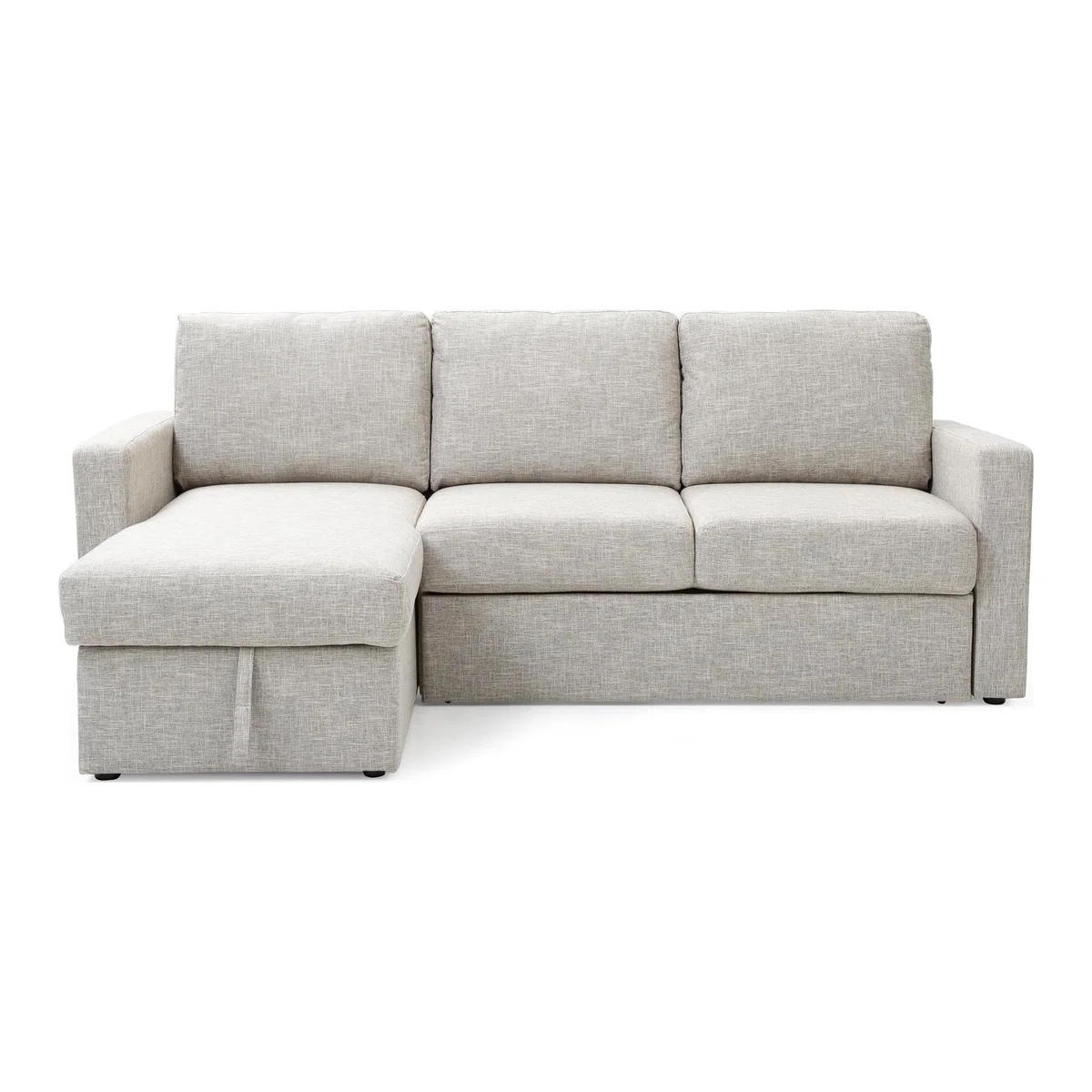 Sophia Fabric Corner Sofa Bed - Natural Beige – image 1