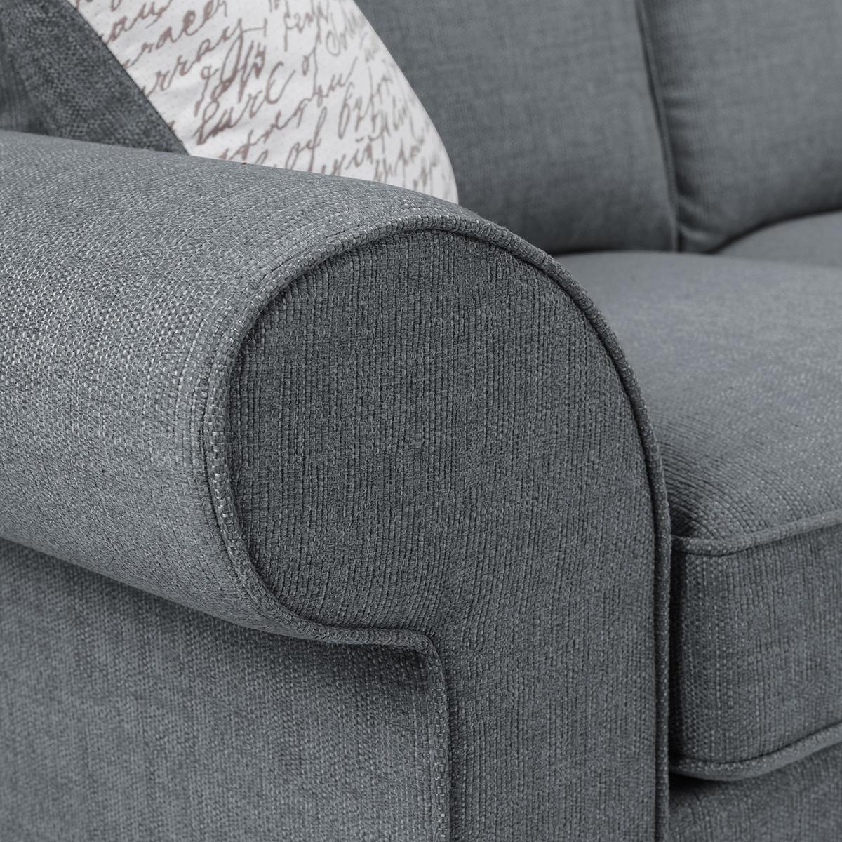 Logan Right Hand Corner Sofa Bed Grey – image 5