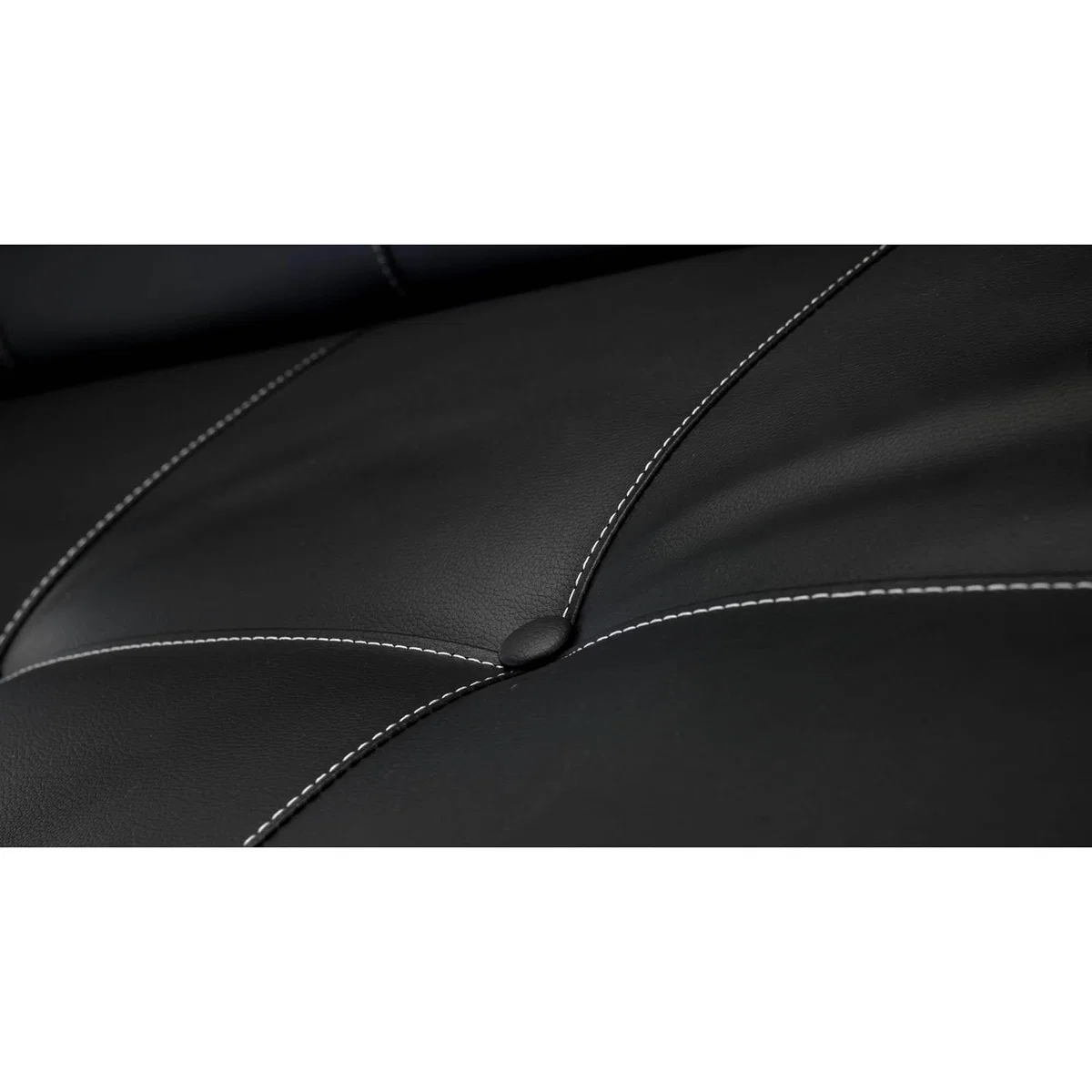 Duke Faux Leather Sofa Bed Black – image 4
