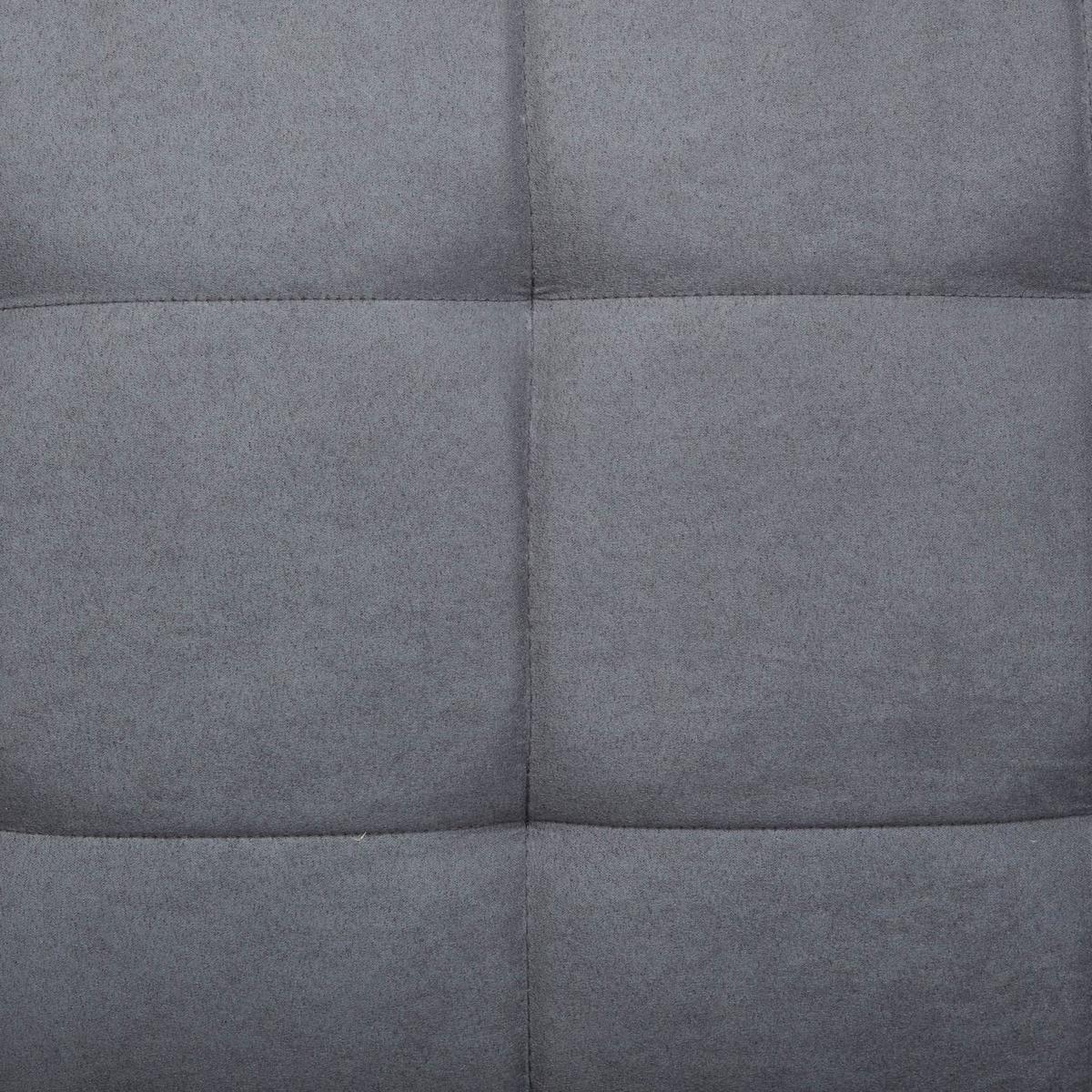 Ruben Fabric and Faux Leather Sofa Bed Grey – image 7