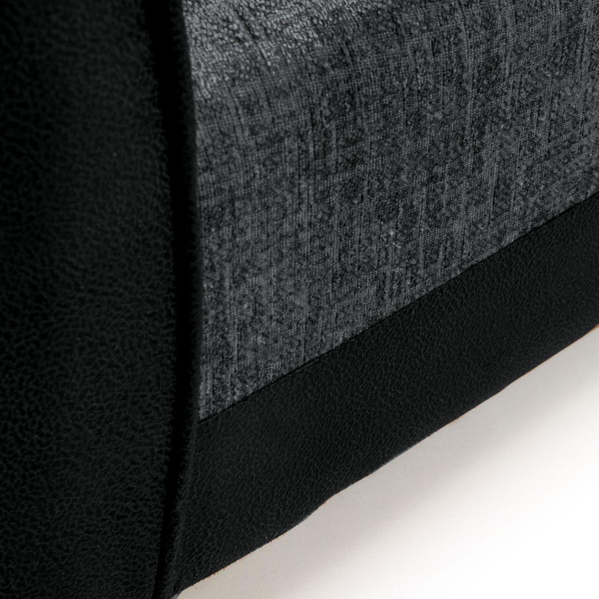 Denver Left Hand Corner Sofa Black – image 3