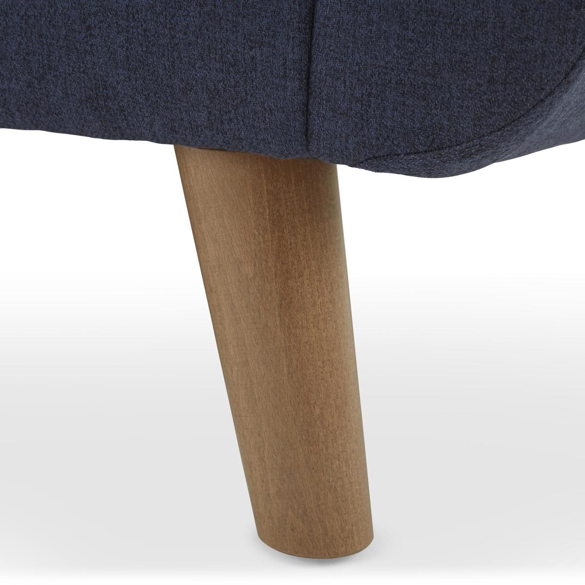 Halston Fabric 3 Seater Sofa Blue – image 5