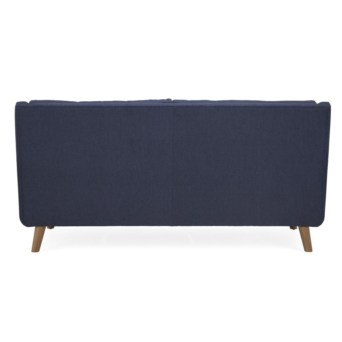 Halston Fabric 3 Seater Sofa Blue – image 6