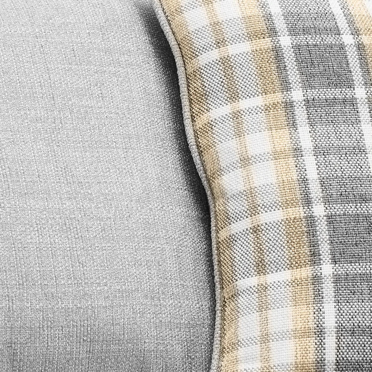 Ashbourne Left Hand Fabric Corner Sofa Silver – image 5