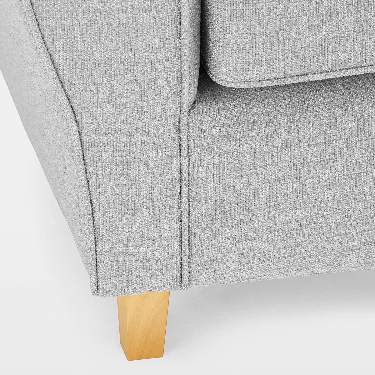 Ashbourne Left Hand Fabric Corner Sofa Silver – image 7