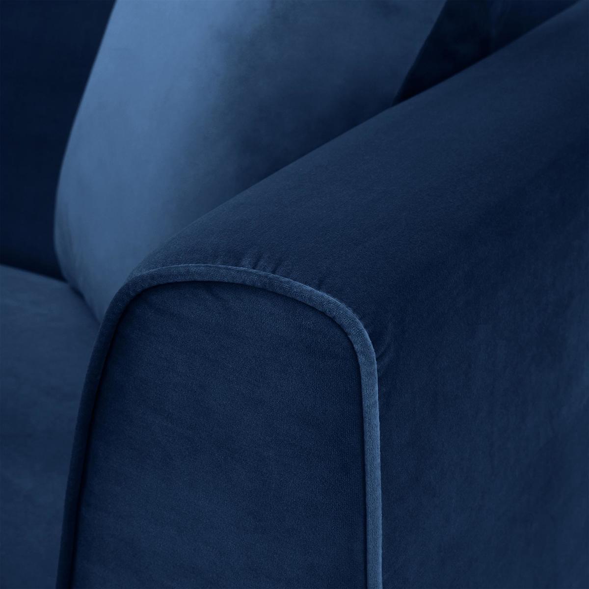 Lenoy 2 Seater Velvet Sofa Blue – image 6