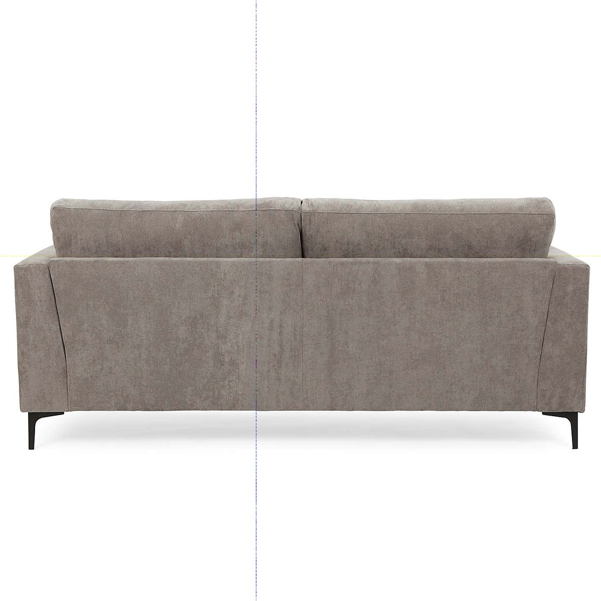 Edison Velvet 3 Seater Sofa - Grey Grey – image 3