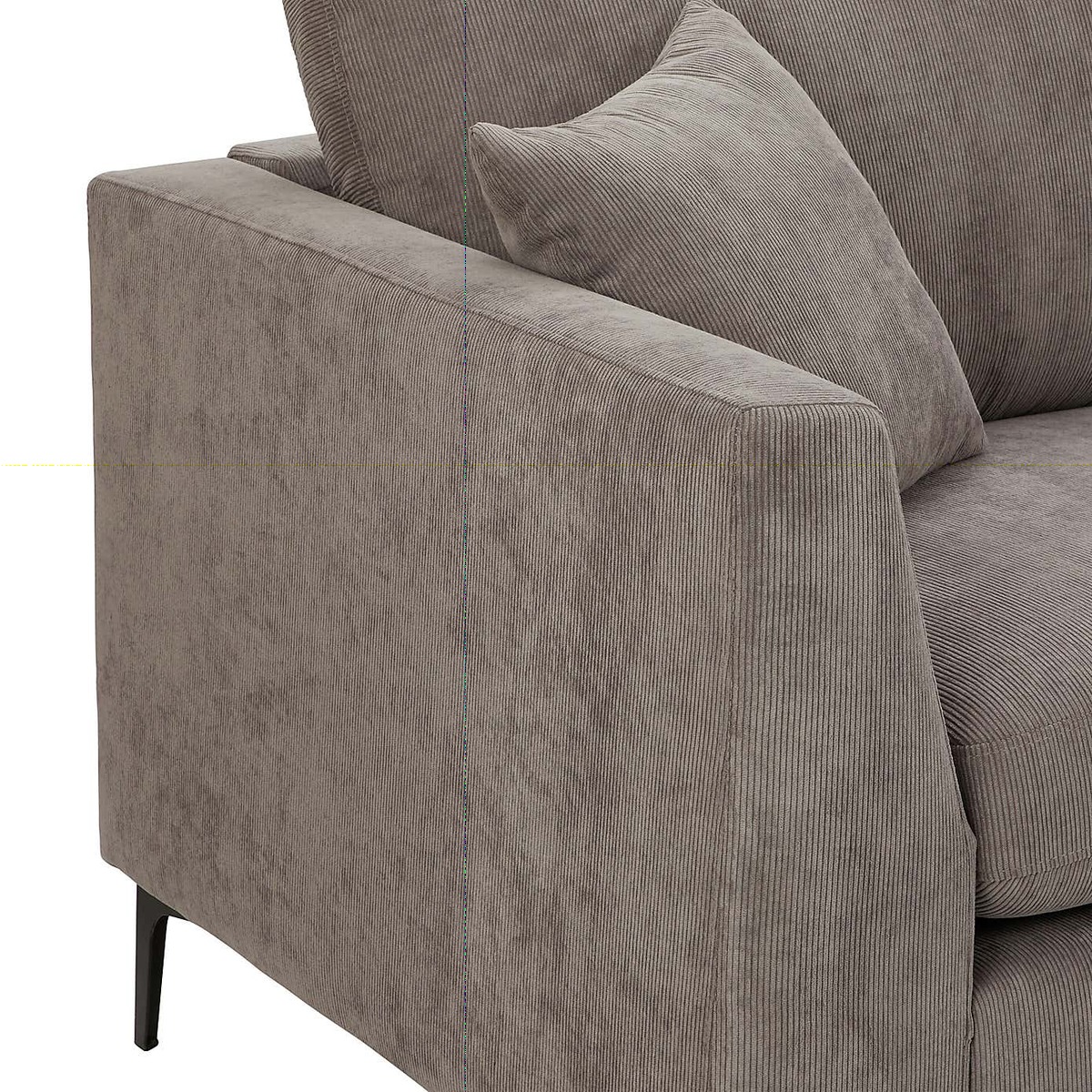 Edison Velvet 3 Seater Sofa - Grey Grey – image 5