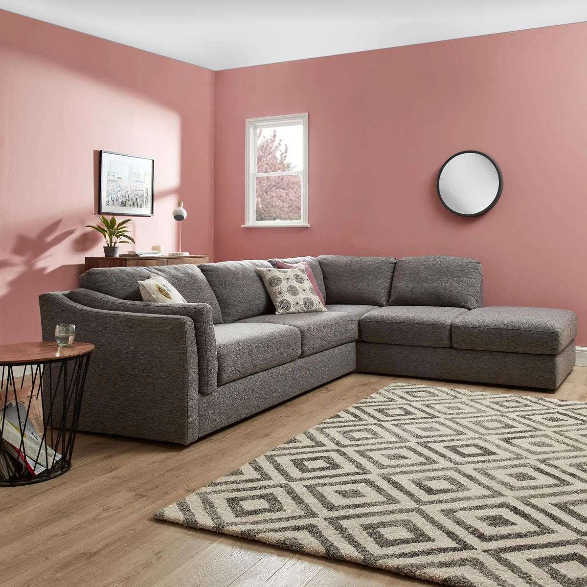 Westow Grey Left Hand Corner Sofa Grey – image 3