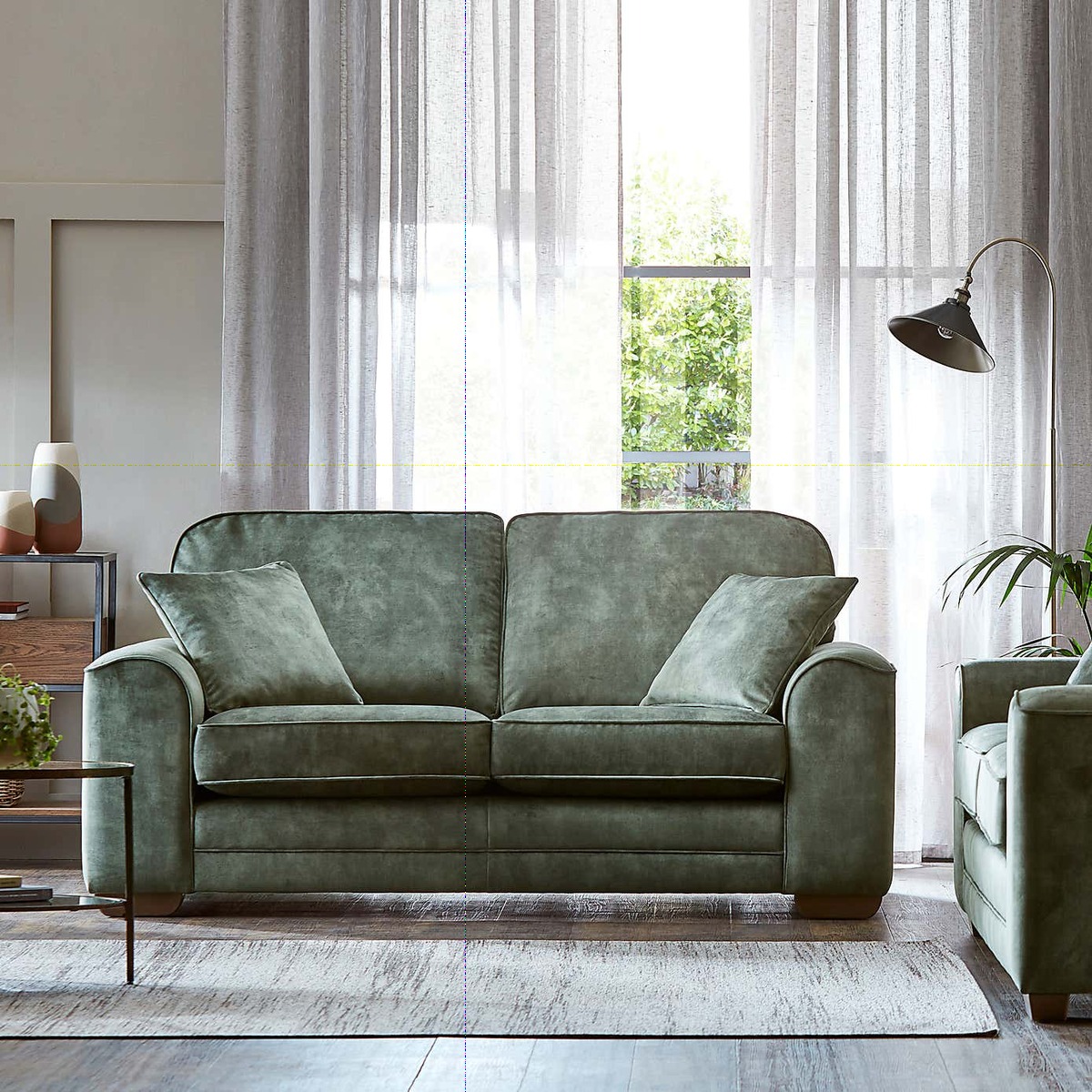 Morello Small Sofa Slub Velvet Slub Velvet Steel Blue – image 2