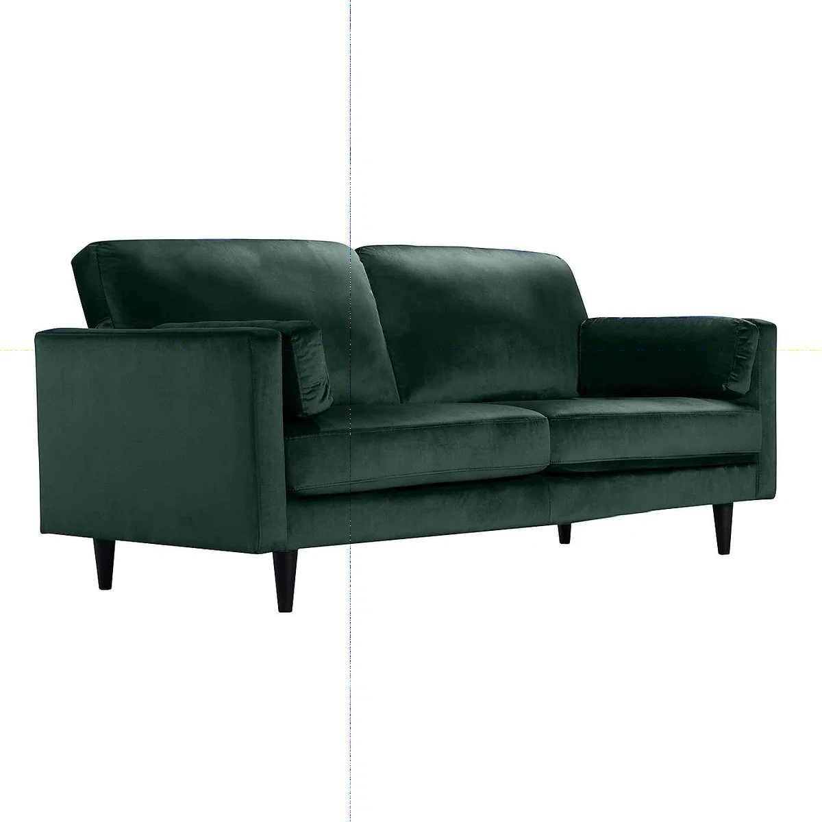 Sheldon Velvet 2 Seater Sofa Blue – image 2