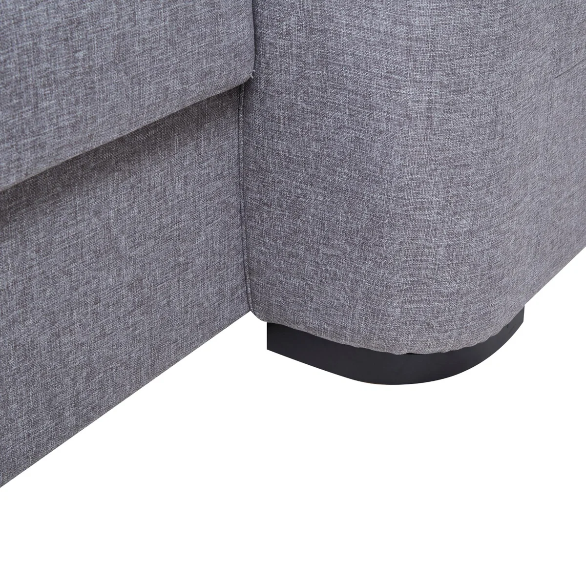 Ronny Fabric Chaise Sofa Bed Grey – image 7