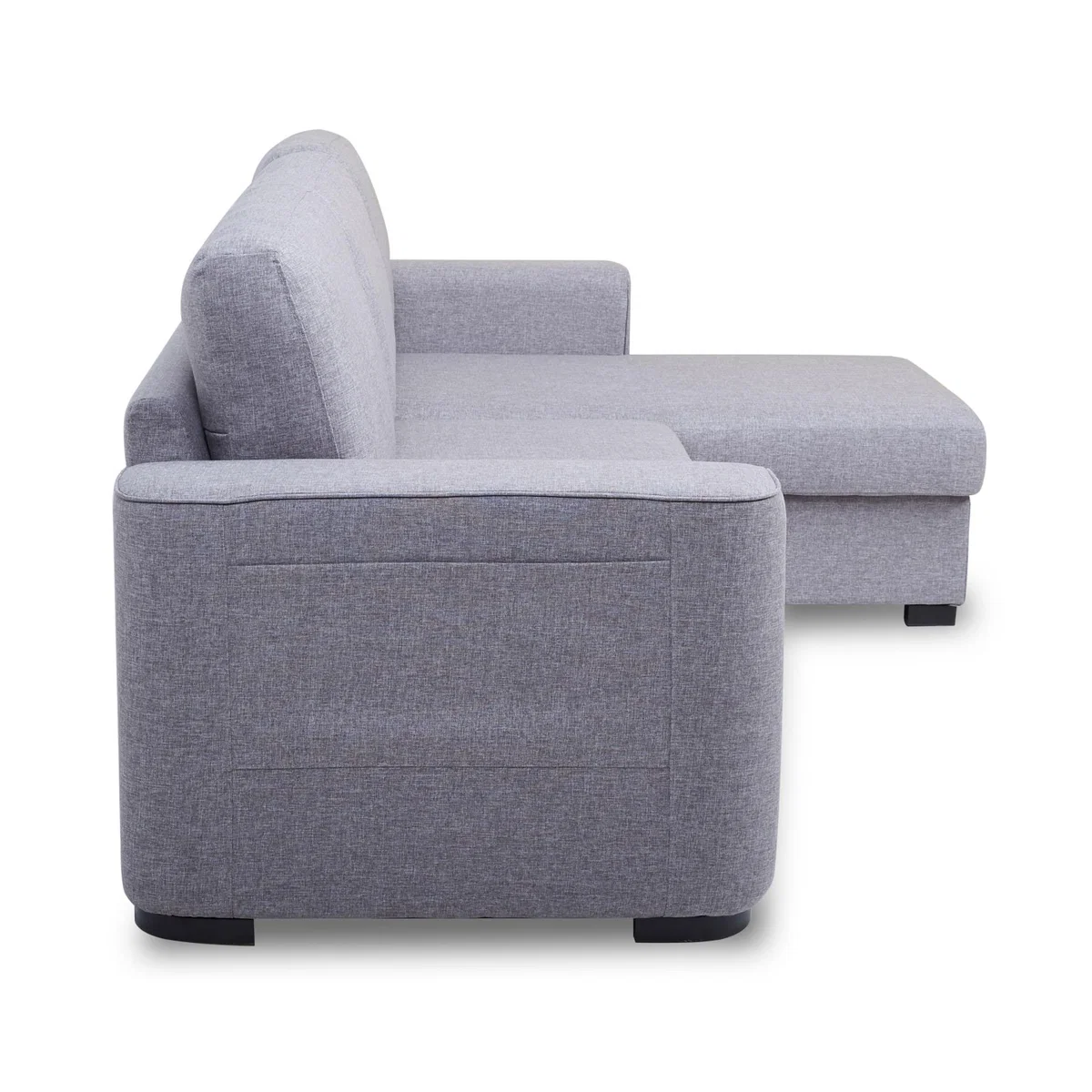 Ronny Fabric Chaise Sofa Bed Grey – image 8
