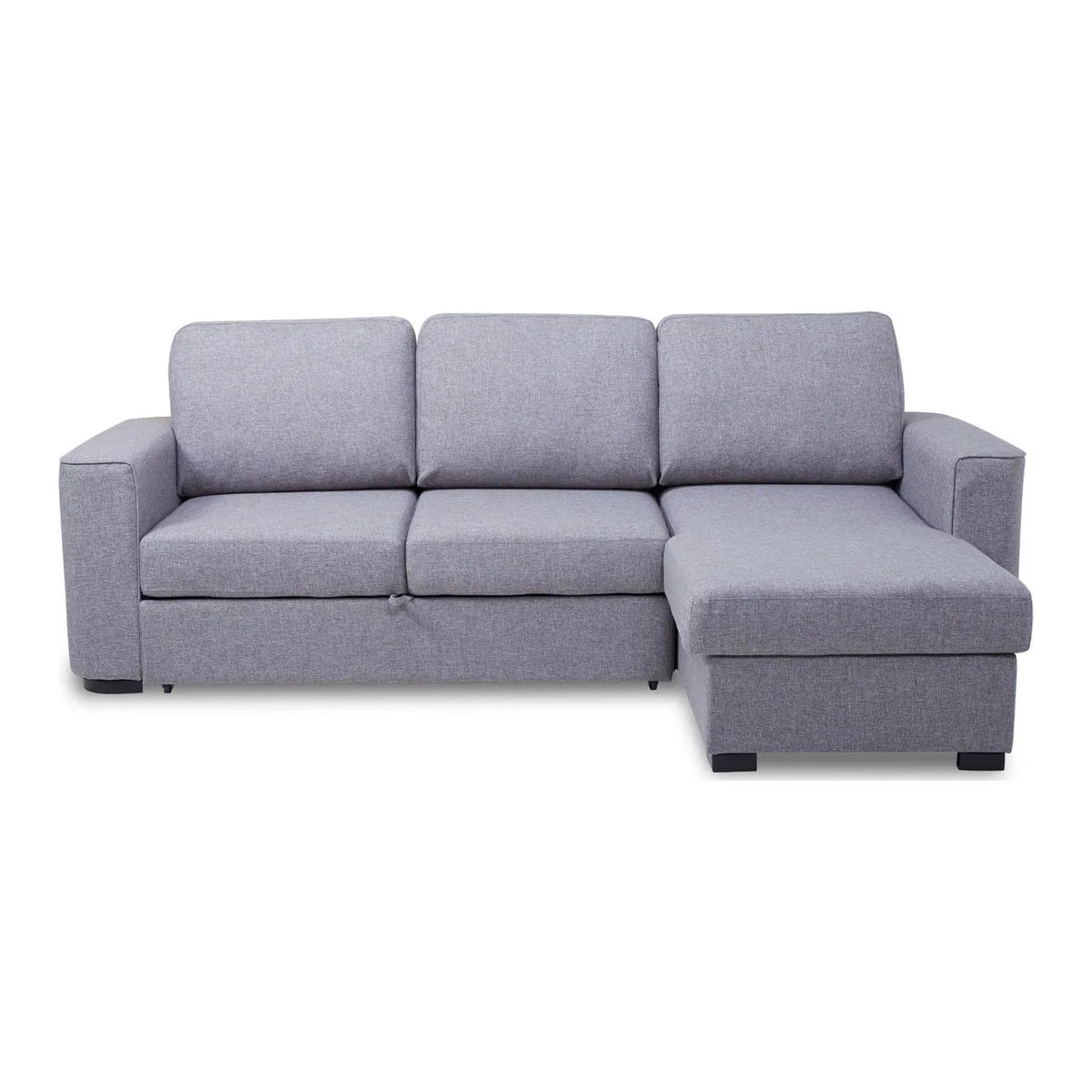 Ronny Fabric Chaise Sofa Bed Grey – image 2