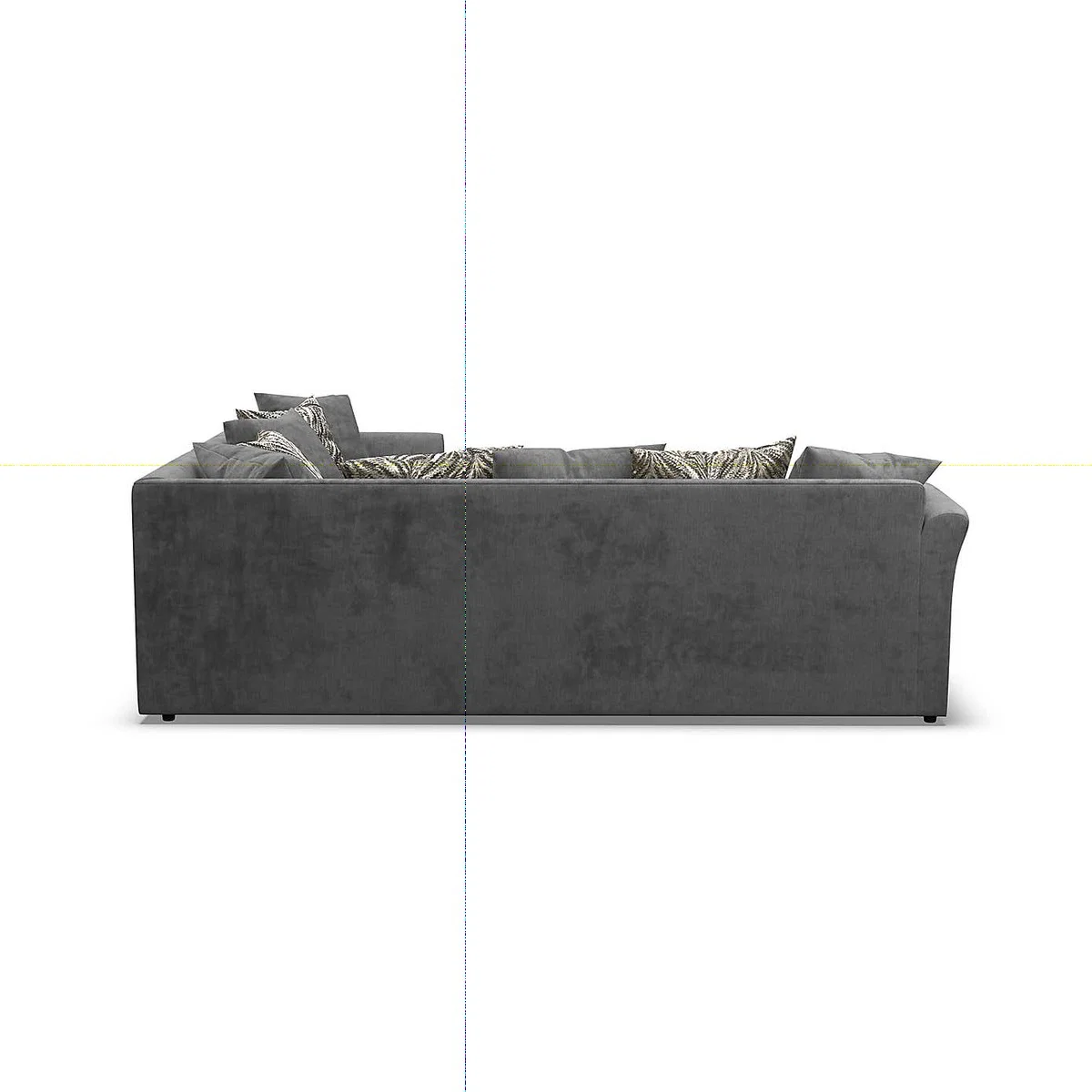 Mellors Chenille Corner Sofa Pewter – image 5