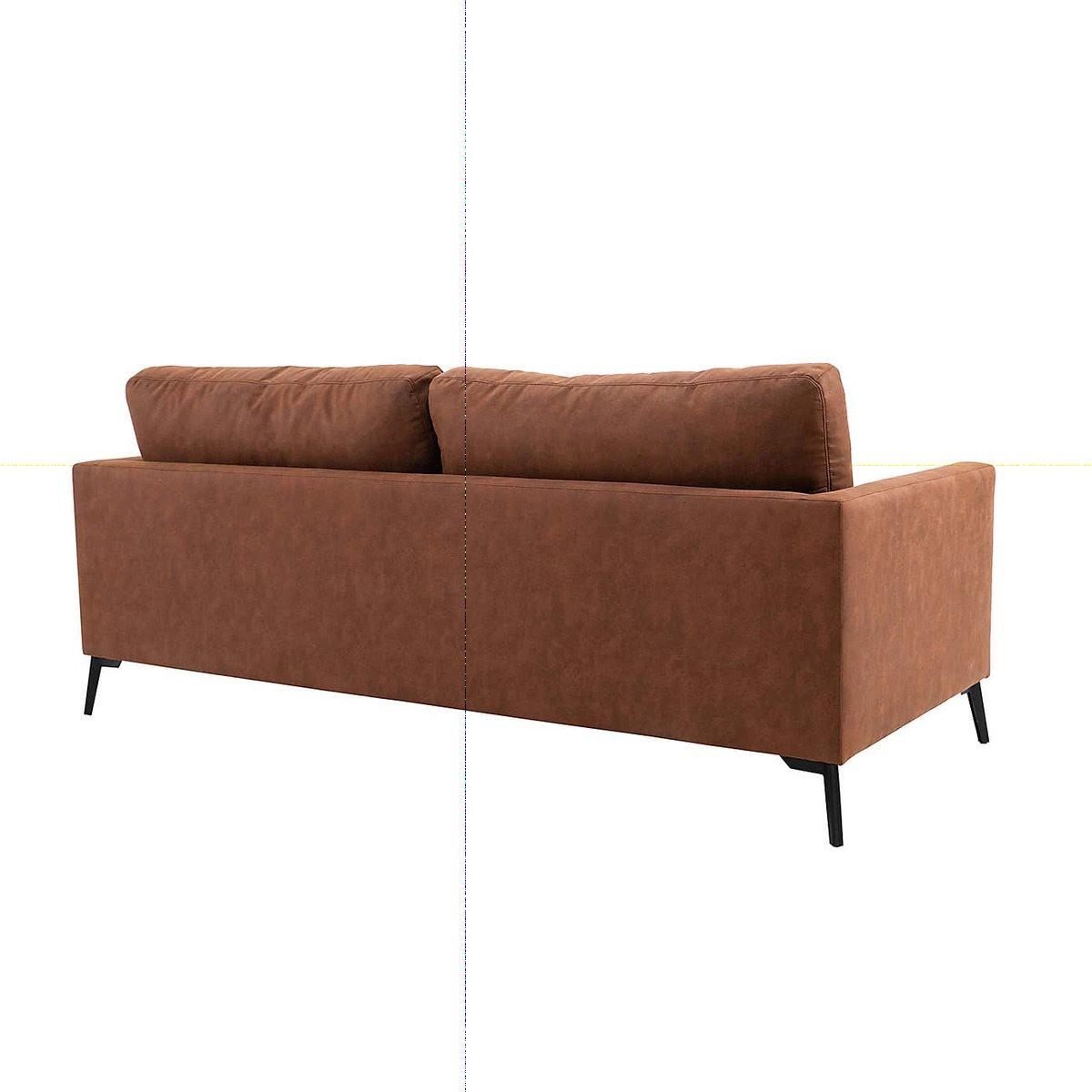 Frey PU Leather 3 Seater Sofa - Tan Brown – image 10