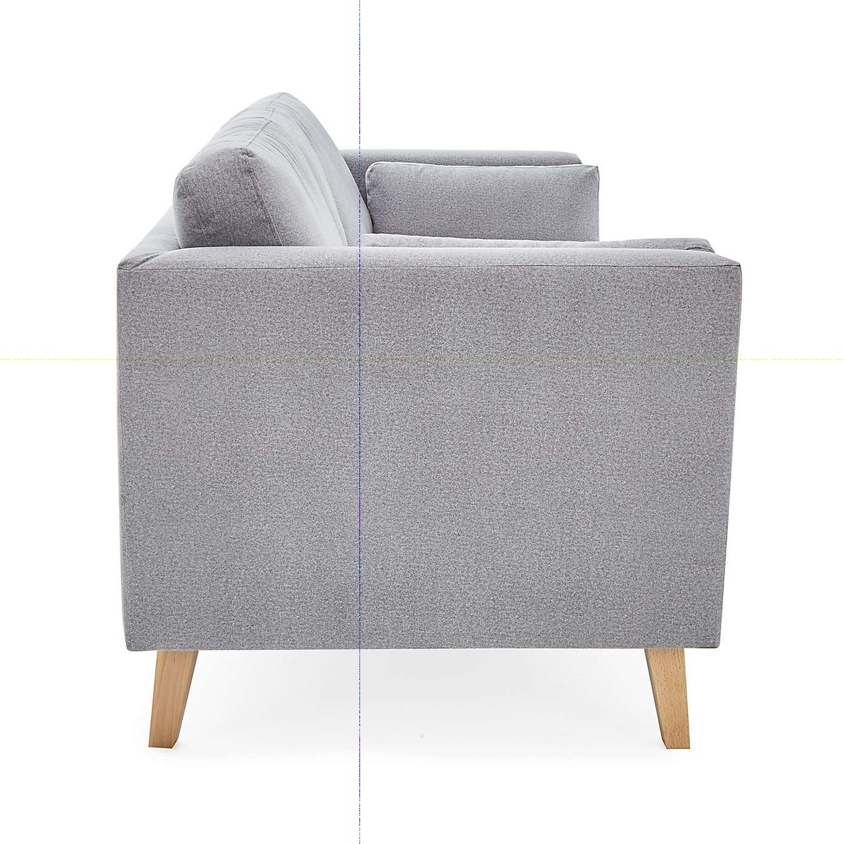 Sam Faux Wool 2 Seater Sofa Grey – image 3