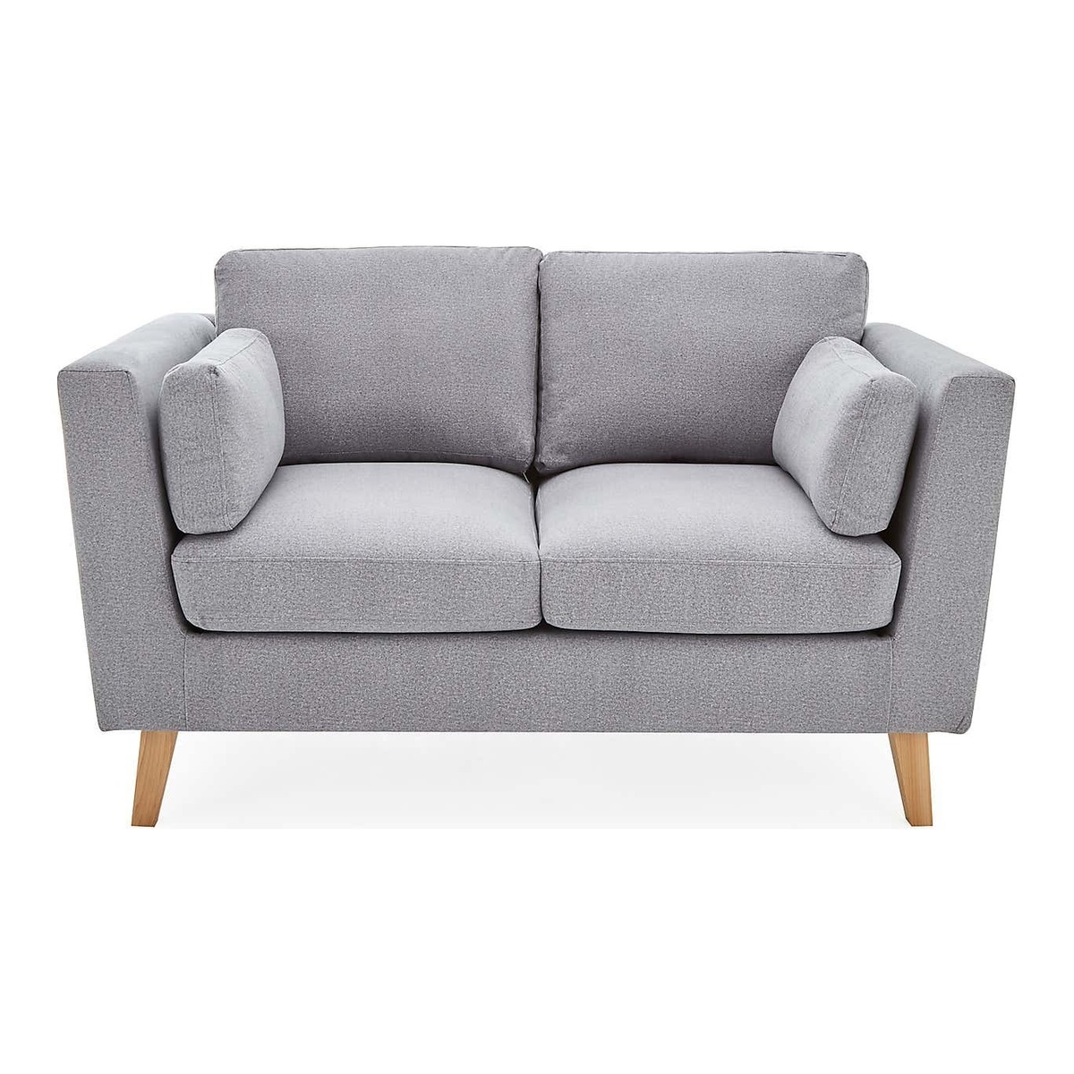 Sam Faux Wool 2 Seater Sofa Grey – image 1