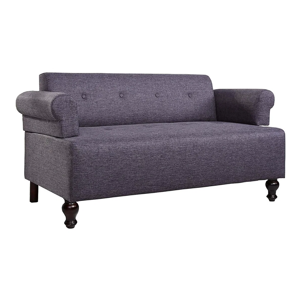 Victoria Fabric 2 Seater Sofa Grey – image 2