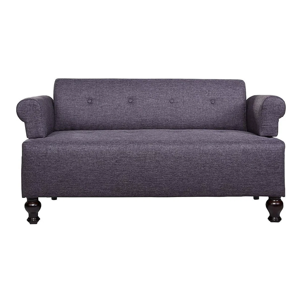 Victoria Fabric 2 Seater Sofa Grey – image 1