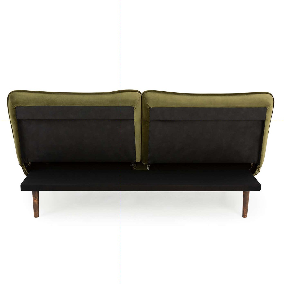 Elodie Velvet Sofa Bed Blue – image 7